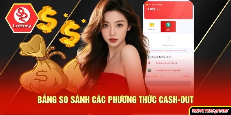Bảng so sánh các phương thức cash-out