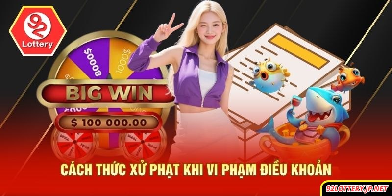 Cách thức xử phạt khi vi phạm điều khoản