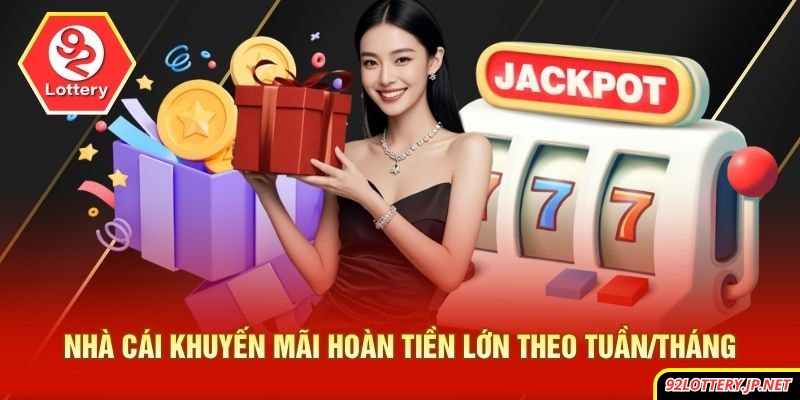 Nhà cái khuyến mãi hoàn tiền lớn theo tuần/tháng
